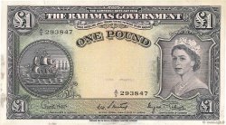 1 Pound BAHAMAS  1953 P.15d EBC