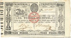 3 Pesos PARAGUAY  1868 P.031 VF+