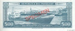 500 Guaranies Spécimen PARAGUAY  1979 P.CS1 q.FDC