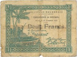 2 Francs NOUVELLE CALÉDONIE  1919 P.35a q.B