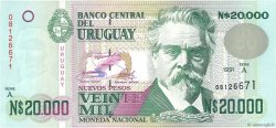 20000 Nuevos Pesos URUGUAY  1991 P.069b fST+