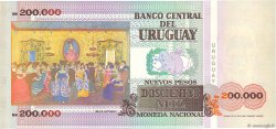 200000 Nuevos Pesos URUGUAY  1992 P.072a fST+