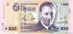 100 Pesos Uruguayos URUGUAY  2011 P.088b NEUF