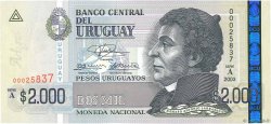2000 Pesos Uruguayos URUGUAY  2003 P.092 UNC