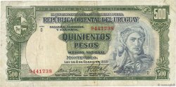 500 Pesos  URUGUAY  1967 P.044a F