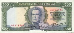 500 Pesos  URUGUAY  1967 P.048a XF+