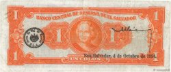 1 Colon EL SALVADOR  1954 P.087 F