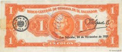1 Colon EL SALVADOR  1958 P.090b SS