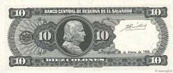 10 Colones EL SALVADOR  1988 P.135b UNC