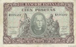 100 Pesetas SPANIEN  1940 P.118a fSS