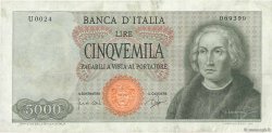 5000 Lire ITALIA  1964 P.098a BC+