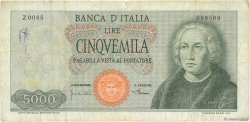 5000 Lire ITALIEN  1968 P.098b SGE