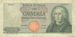 5000 Lire ITALIEN  1970 P.098c SGE