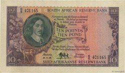 10 Pounds SOUTH AFRICA  1958 P.098 XF-