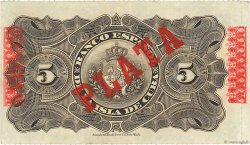 5 Pesos CUBA  1896 P.048b VF