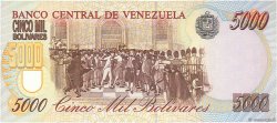 5000 Bolivares VENEZUELA  1994 P.075a FDC