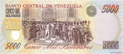 5000 Bolivares VENEZUELA  1998 P.078b FDC