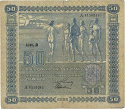 50 Markkaa FINLANDE  1939 P.072a B