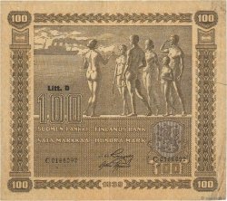 100 Markkaa FINLANDIA  1939 P.073a BC+