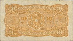 10 Kroner NORVÈGE  1943 P.08c TTB