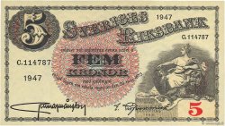 5 Kronor SWEDEN  1947 P.33ad AU