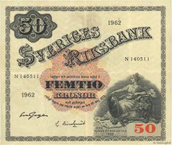 50 Kronor SUÈDE  1962 P.47d BC+