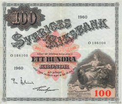 100 Kronor SUÈDE  1960 P.48b SS