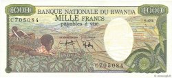1000 Francs RWANDA  1978 P.14a AU
