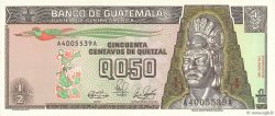 50 Centavos de Quetzal GUATEMALA  1989 P.072a ST