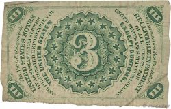 3 Cents VEREINIGTE STAATEN VON AMERIKA  1863 P.105a SS