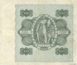 100 Markkaa FINLANDIA  1945 P.088 BC+