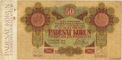 50 Korun CHECOSLOVAQUIA  1919 P.010a MBC