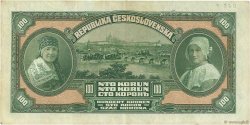 100 Korun CZECHOSLOVAKIA  1920 P.017a VF