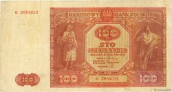 100 Zlotych POLONIA  1946 P.129 BC+