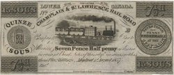 15 Sous - 7 Pence 50 Penny CANADA  1837 P.- UNC