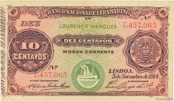 10 Centavos MOZAMBIK  1914 P.056 VZ