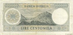 100000 Lire ITALY  1970 P.100b F+