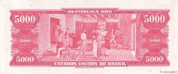 5000 Cruzeiros BRAZIL  1965 P.182A AU