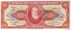 10 Centavos sur 100 Cruzeiros BRASILIEN  1966 P.185a ST