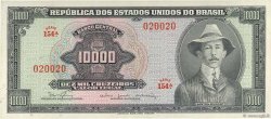 10000 Cruzeiros BRAZIL  1966 P.182Ba VF+