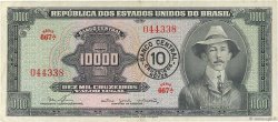 10 Cruzeiros Novos sur 10000 Cruzeiros BRASIL  1966 P.189a MBC