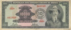 10 Cruzeiros Novos sur 10000 Cruzeiros BRASIL  1967 P.189b BC