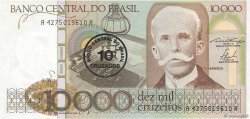 10 Cruzados sur 10000 Cruzeiros BRASIL  1986 P.206 FDC