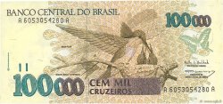 100000 Cruzeiros BRASILE  1993 P.235b FDC