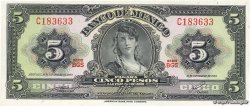 5 Pesos MEXICO  1969 P.060j UNC