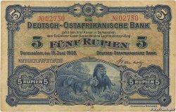 5 Rupien GERMAN EAST AFRICA  1905 P.01 F+