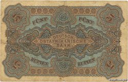 5 Rupien Deutsch Ostafrikanische Bank  1905 P.01 fSS