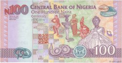 100 Naira Commémoratif NIGERIA  2014 P.41 NEUF