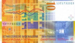 10 Francs SWITZERLAND  2013 P.67e UNC