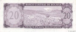 20 Pesos Bolivianos BOLIVIA  1962 P.161a FDC